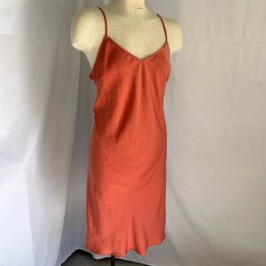 A new day terracotta silky slip dress